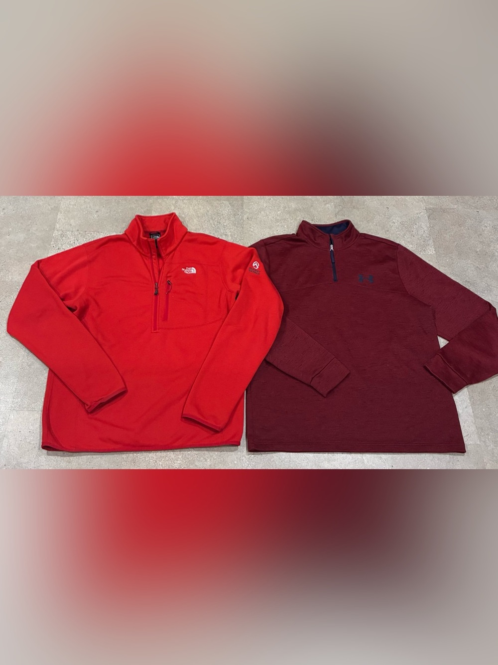 Men’s NORTH FACE/UNDER ARMOUR Summit Series Sweatshirts Jacket, sz Large